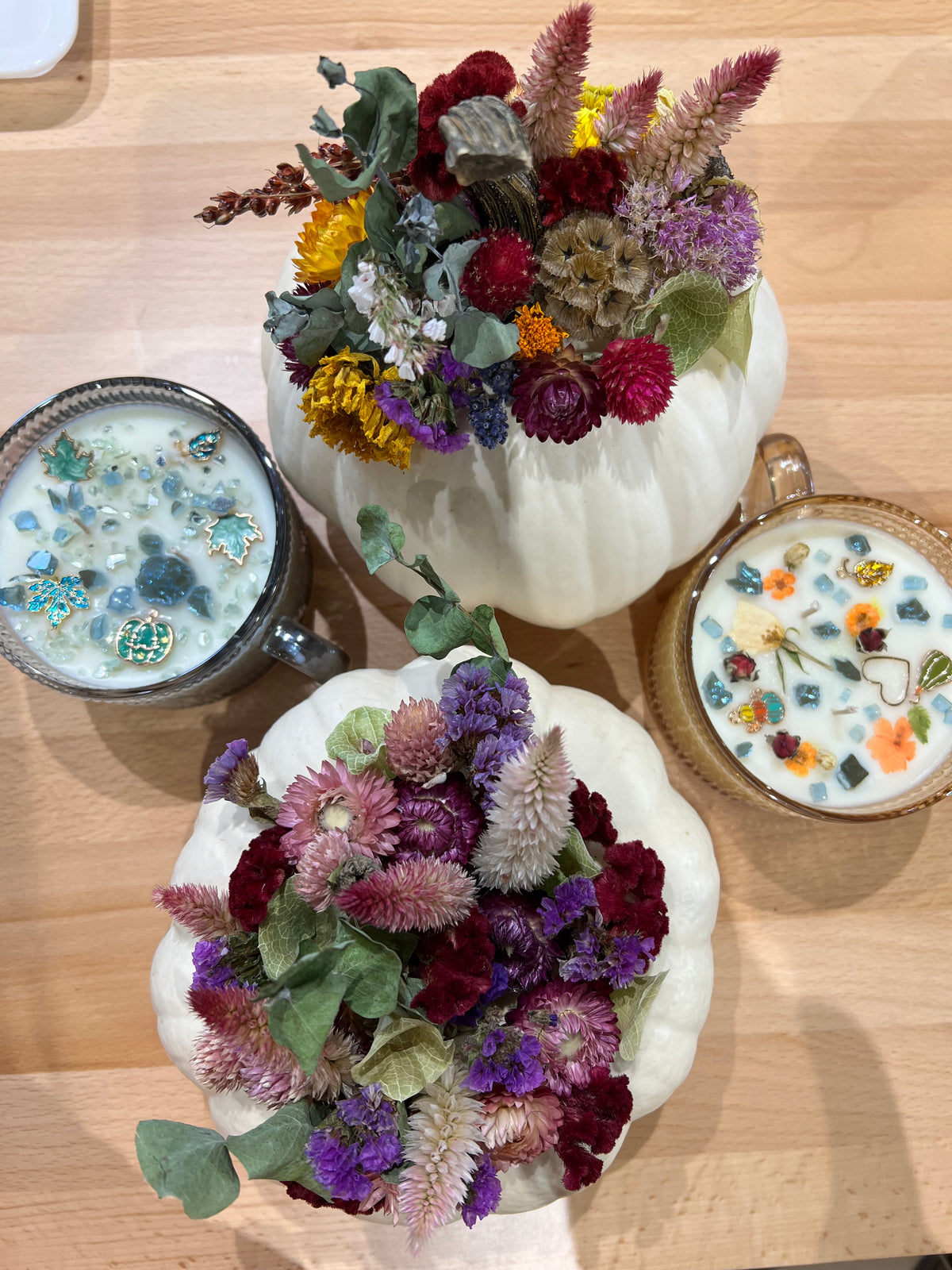 CANDLE MAKING + DRIED FLORAL PUMPKIN EVENT