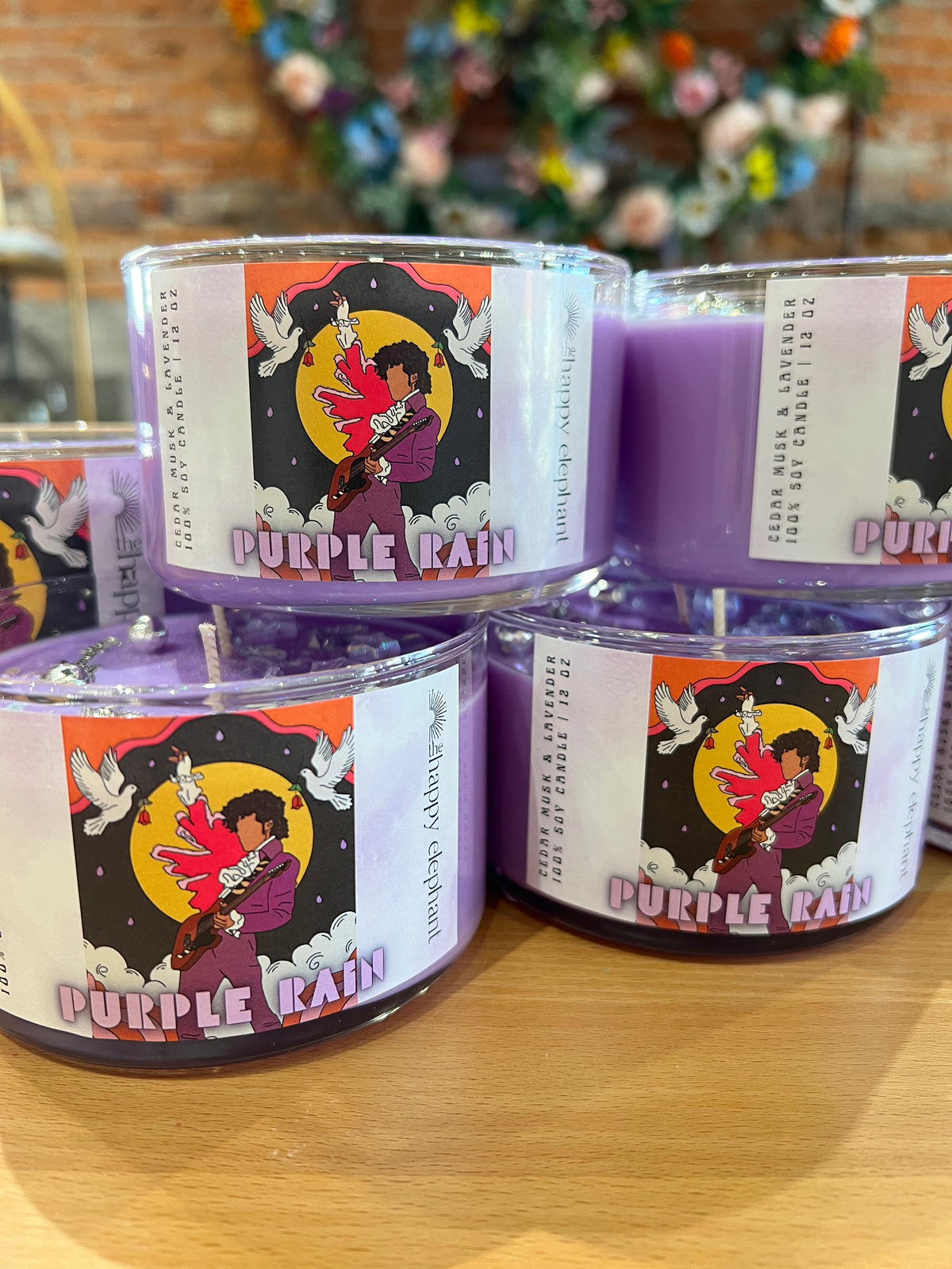 Purple Rain (Cedar Musk & Lavender) Soy Candle