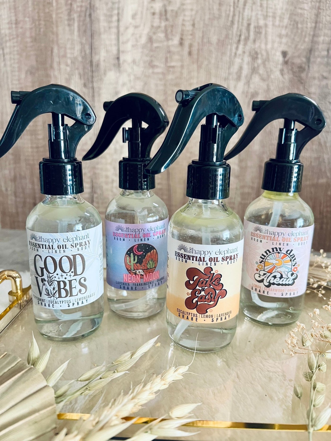 Essential Oil Room Spray (Buy 3+ Get 10% Off!) – The Happy Elephant