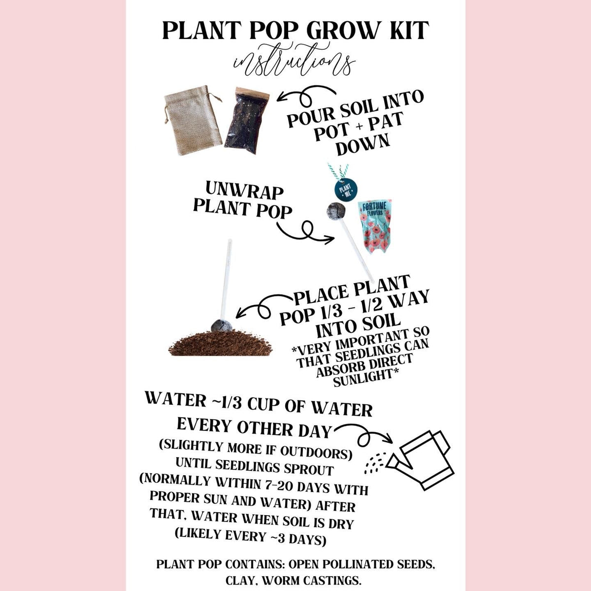 Plant Pop Grow Kit - The Happy Elephant